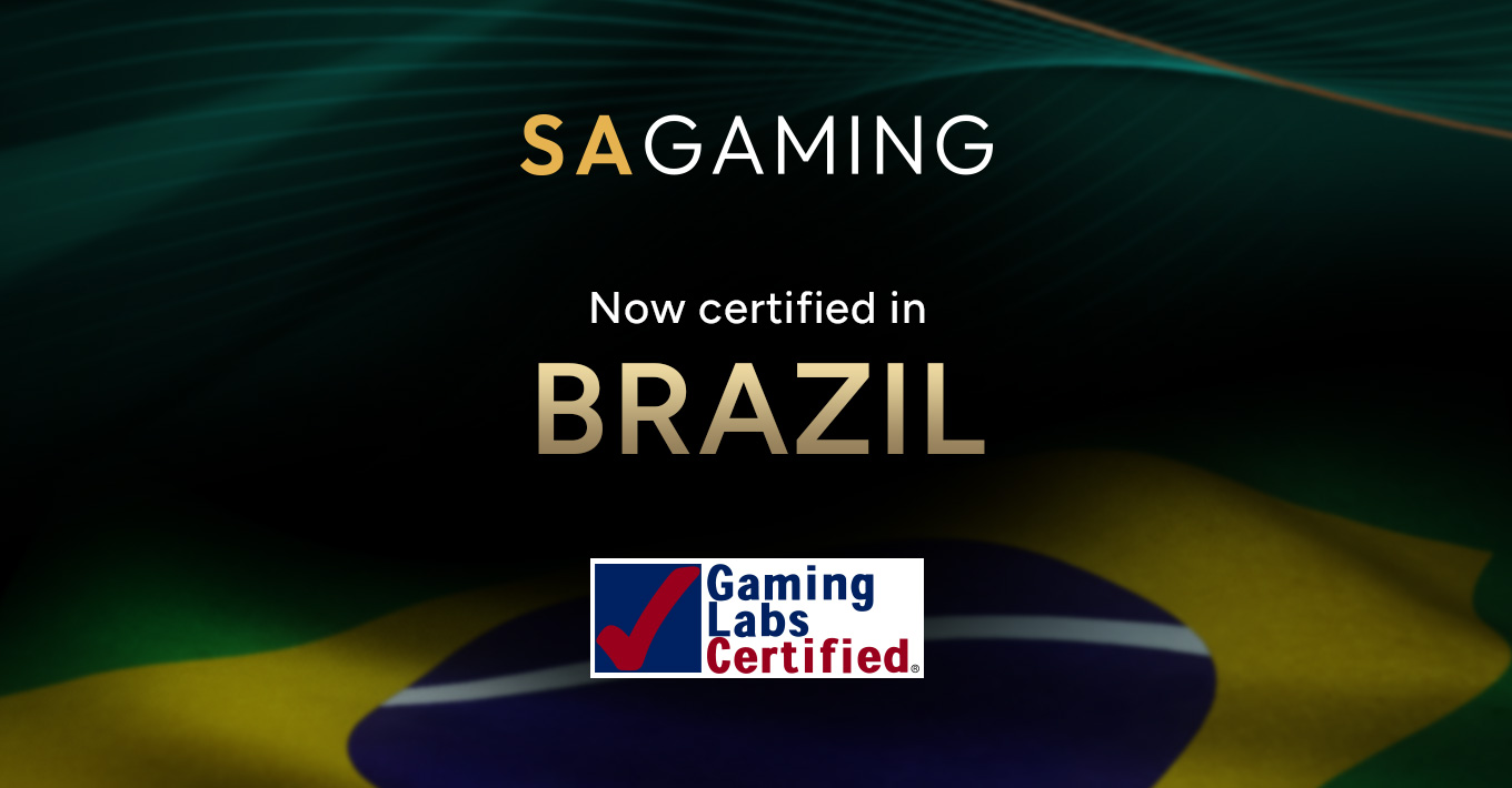 SA Gaming 获得巴西认证!