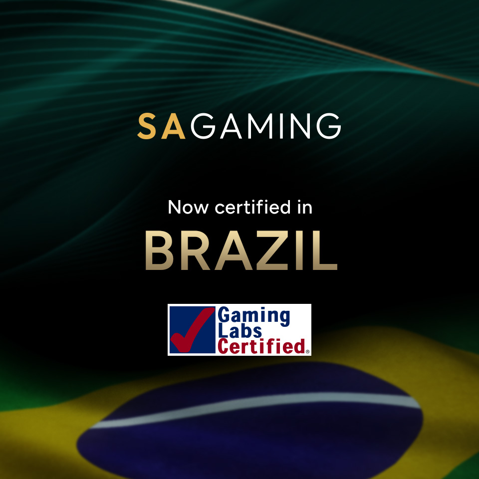 SA Gaming 获得巴西认证!
